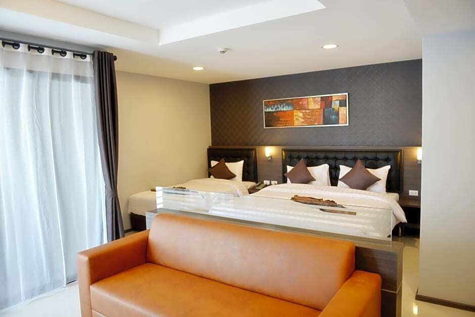 Одноместный номер Deluxe с видом на город двуспальная кровать в Picnic Hotel Bangkok