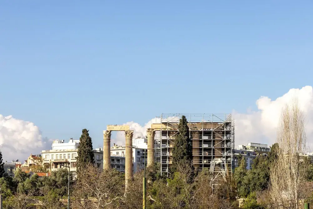 Home of Petros | Near Plaka - Temple of Zeus View