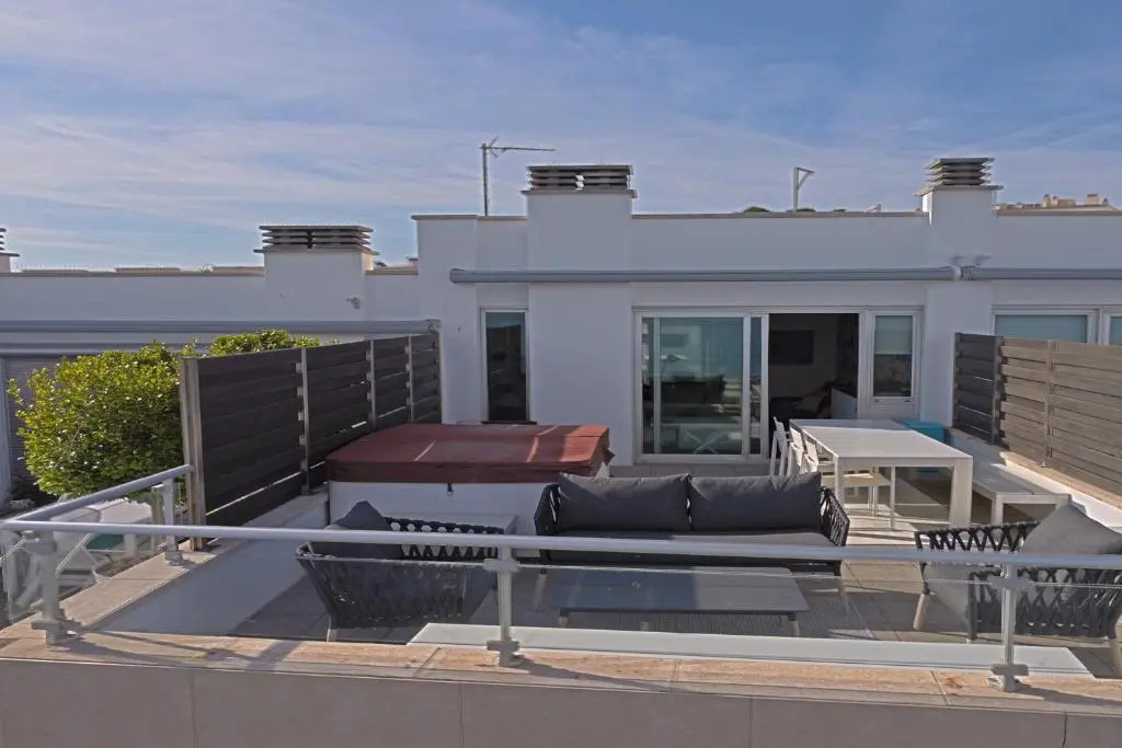 Luxe penthouse centrum l'Escala 300m STRAND-8PAX WiFi 2Parking