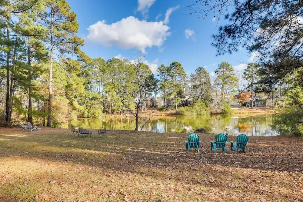 Peaceful Durham Retreat on Pond With Huge Deck!