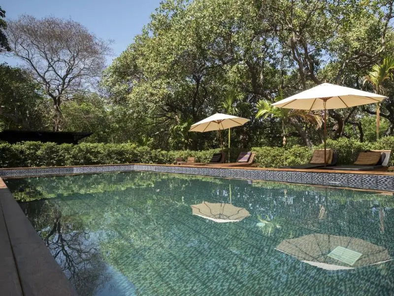 雙人別墅，配有雙人床