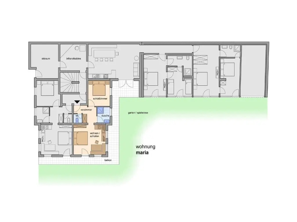 1 Bedroom Apartment with balcony