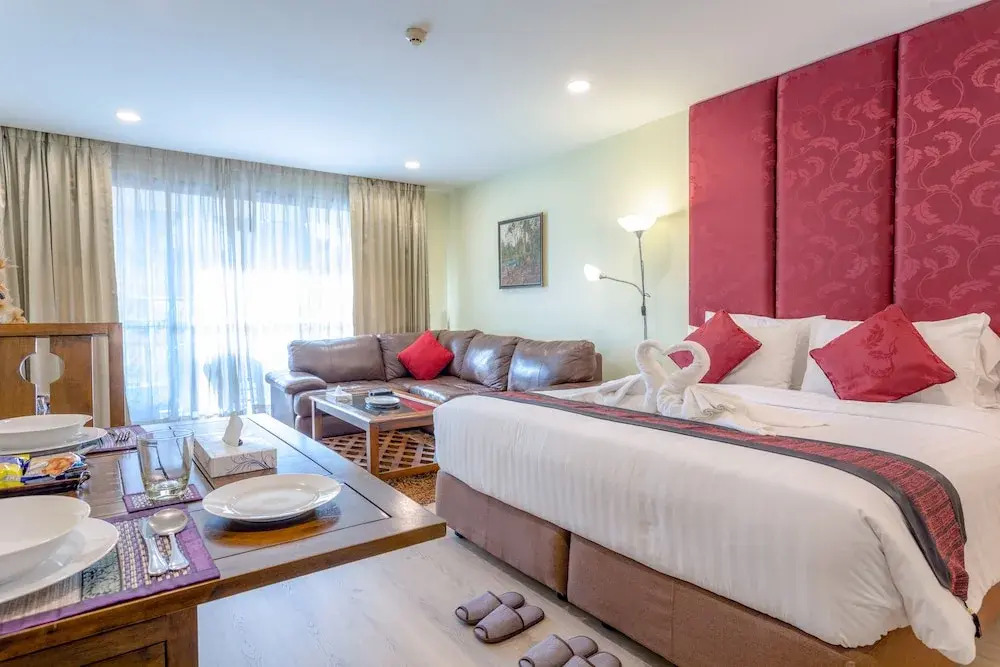 Двухместный люкс Deluxe с балконом двуспальная кровать в Citismart Luxury Apartments