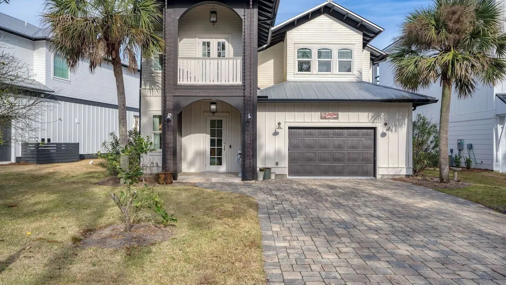 Sleeps 18 Luxe 30A Beach Home w/ Resort Pool + Outdoor Fireplace