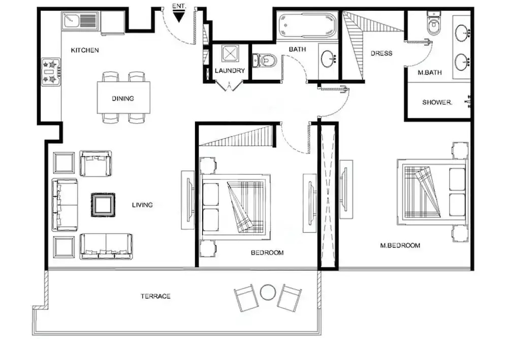 LUX The Creek Palace Residence Suite