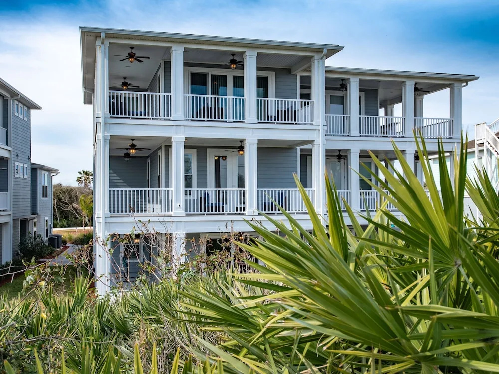 New Listing! New Vilano Beach W/ Gulf View 5 Bedroom Home