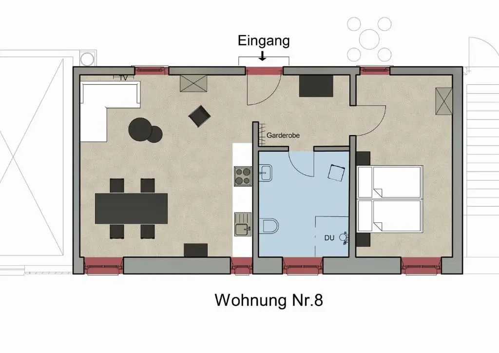 1 Bedroom Apartment