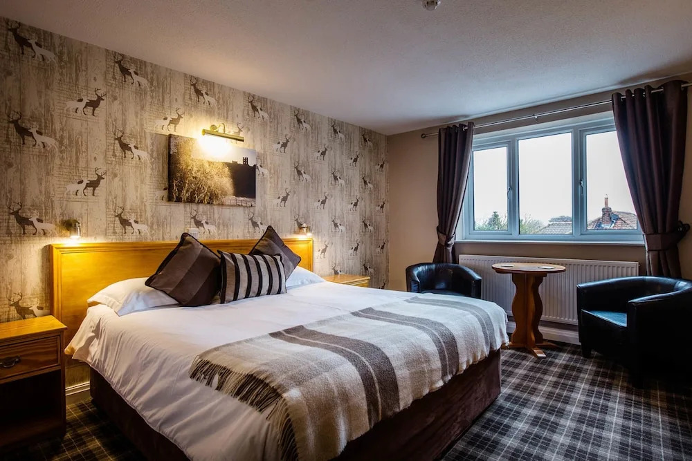 豪華花園景雙人房，配有雙人床