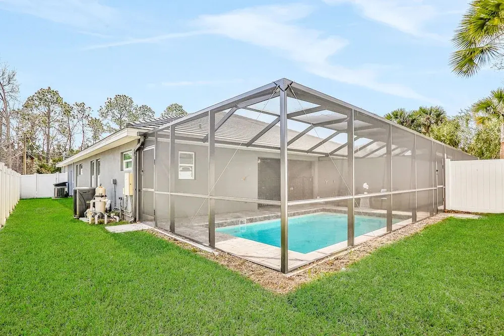 Brand-new Duplex With Screened Pool, Furnished Lanai, Grill, AC, & Washer/dryer