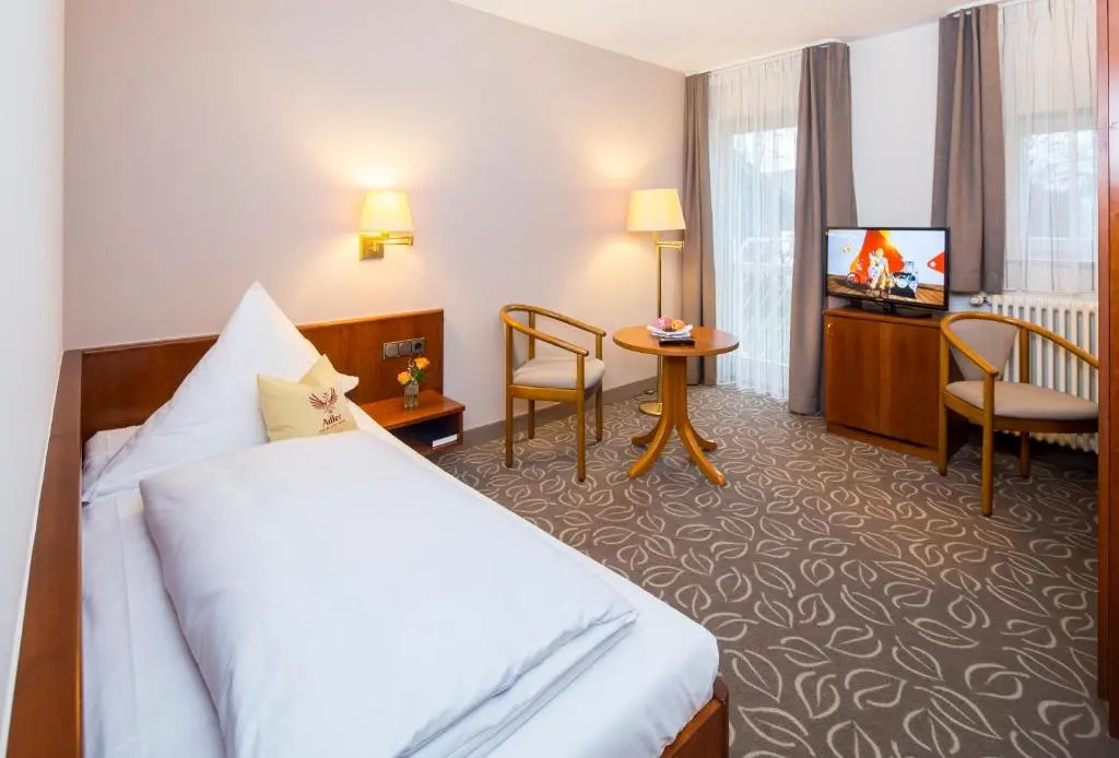 舒適單人房，配有雙人床