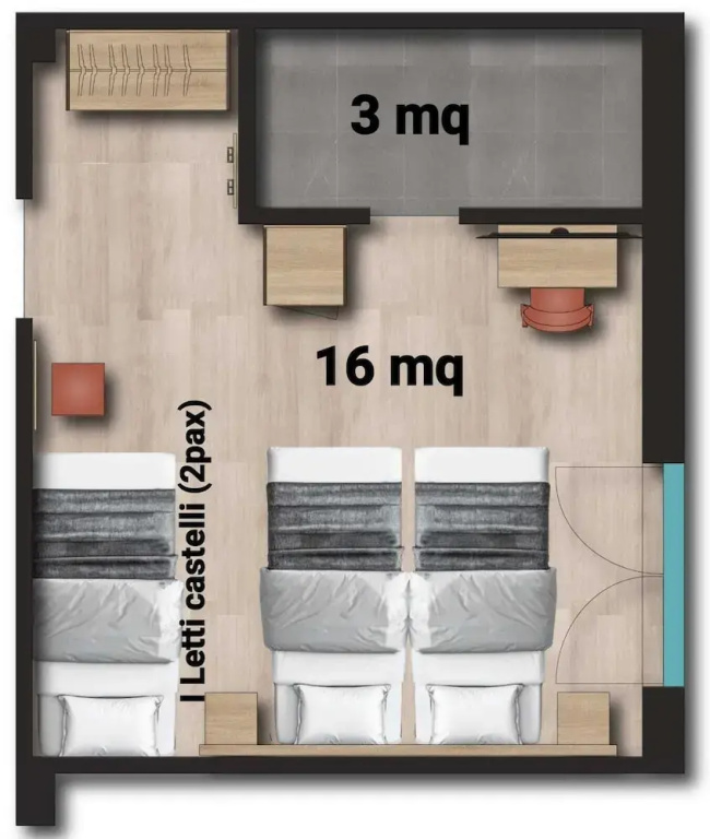 Comfort Quadruple room with lake view