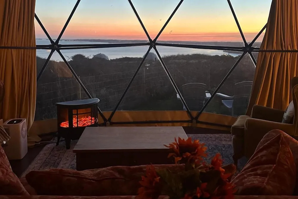 Geodesic Dome With sea Views