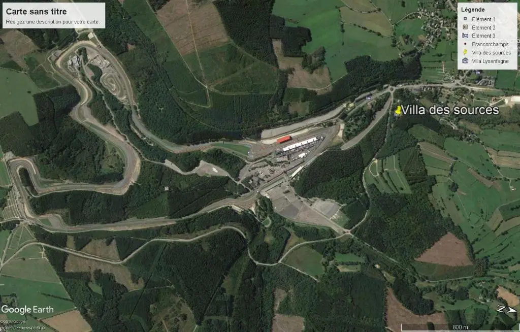 La Villa des Sources à 500 mètres du circuit