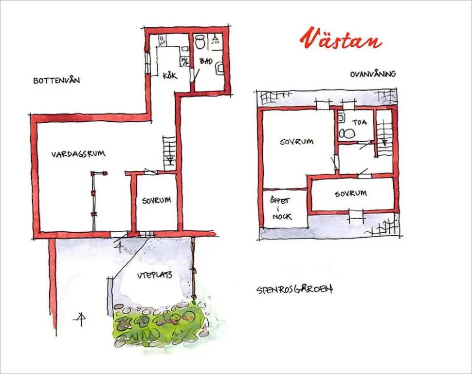 3 Bedrooms Apartment with garden view