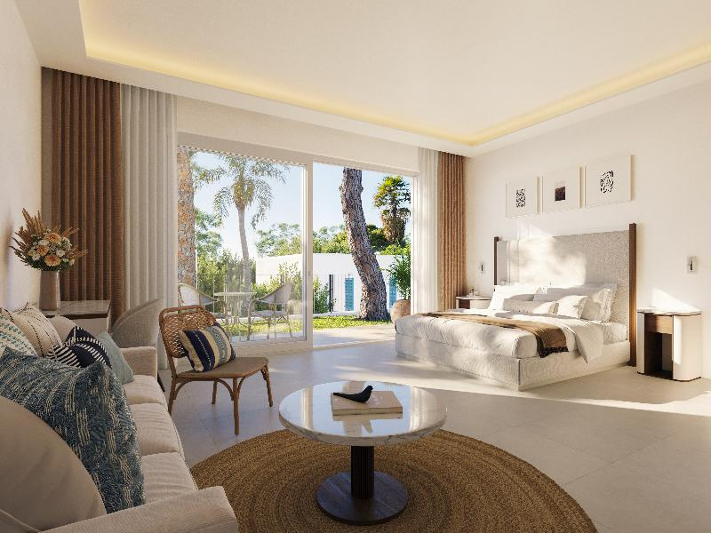 Villa with balcony and with sea view