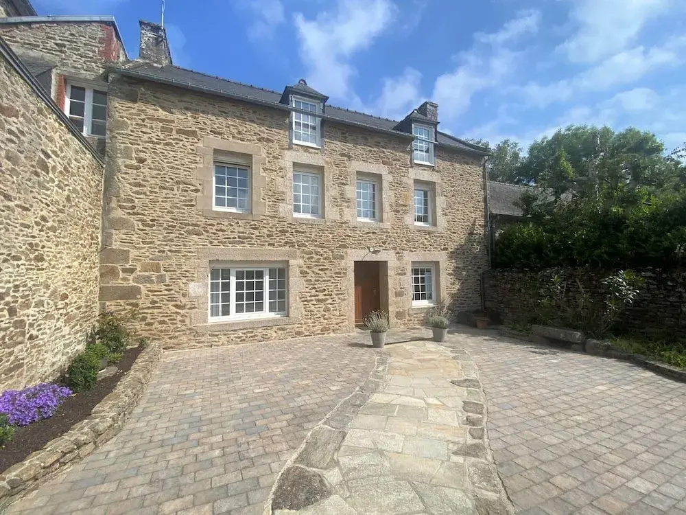 Stone House in Brittany Near Rance River