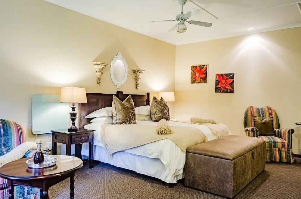 花園景觀豪華雙人房，配備雙人床