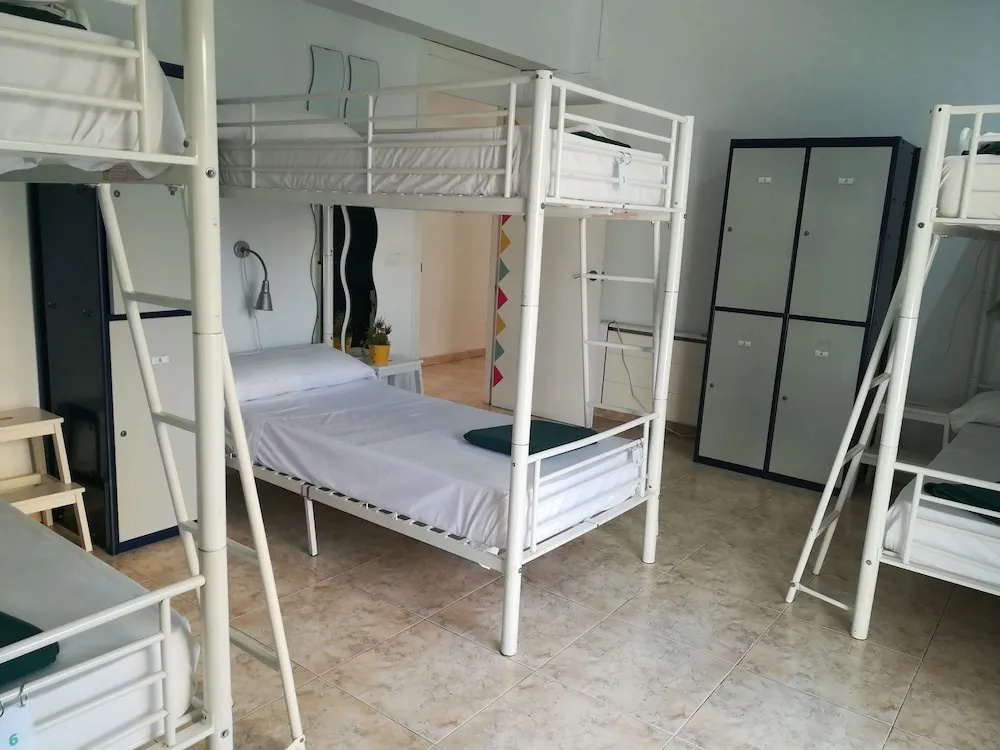 Bed in Dorm with balcony