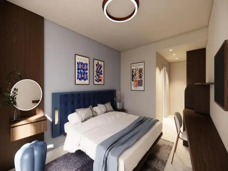 Premium Double room with city view (full double bed)