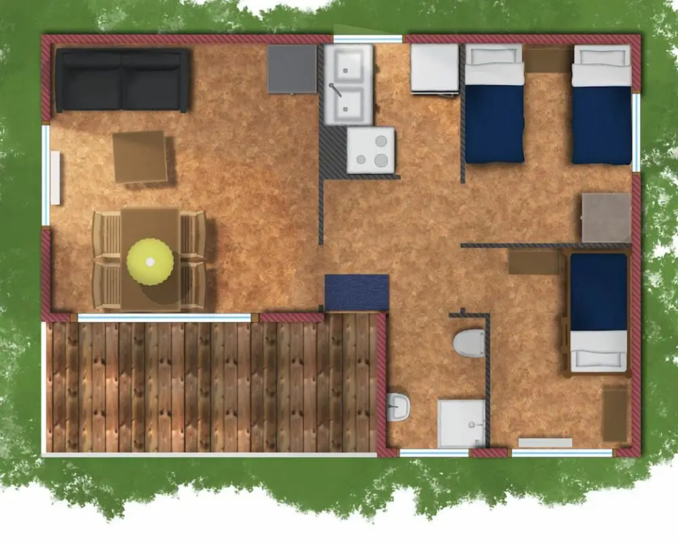 2 Bedrooms Classic Cottage with lake view
