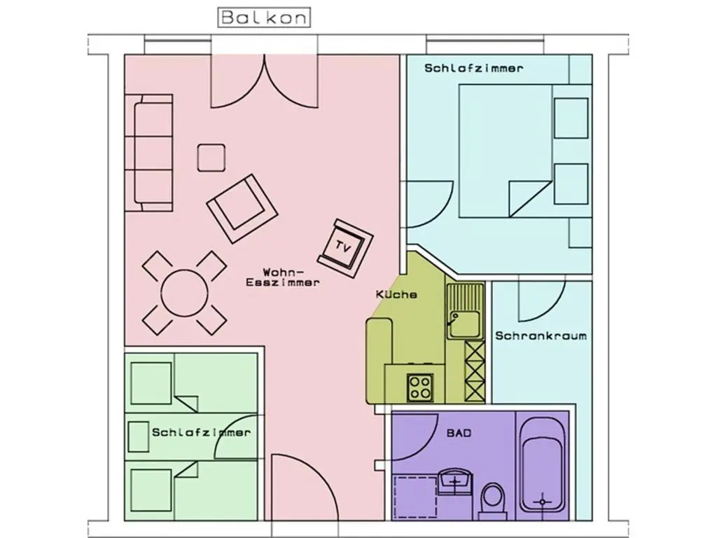 2 Bedrooms Apartment with lake view