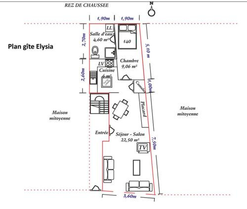 Gîtes Olivia et Élysia 100m à pied de la plage - Général