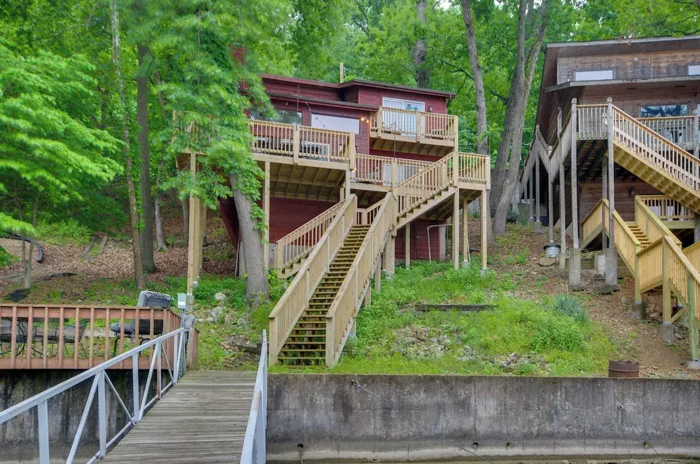 Furnished Deck, Boat Slip! Lake of the Ozarks Home