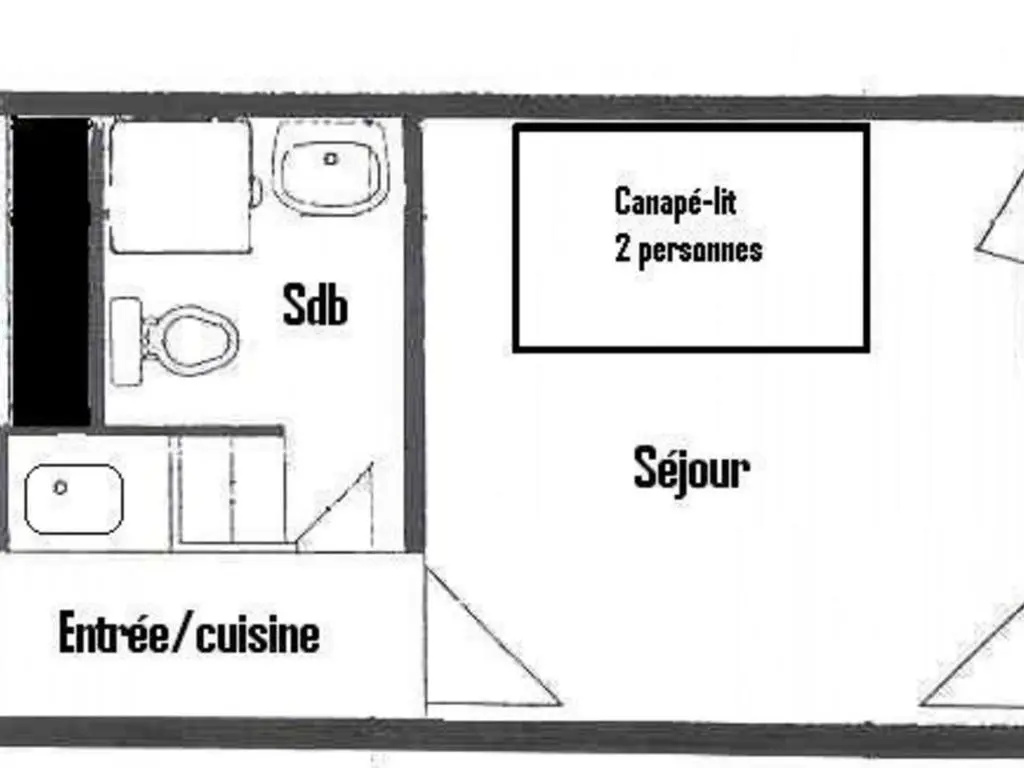 Studio La Plagne, 1 pièce, 2 personnes - FR-1-455-49