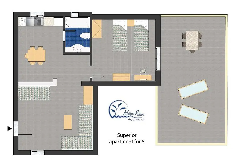 Matina Pefkos Aparthotel - Chambres