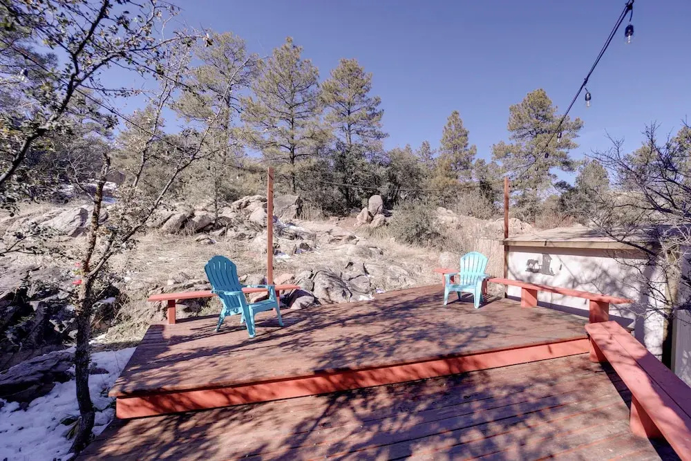 2 Mi to Whiskey Row: Tranquil Getaway w/ Deck!