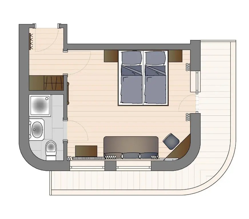 Das Grünholz Aparthotel - Chambres