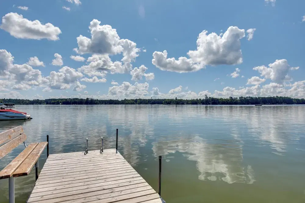 Dock & Beach Access: Duplex Lake Cabin!