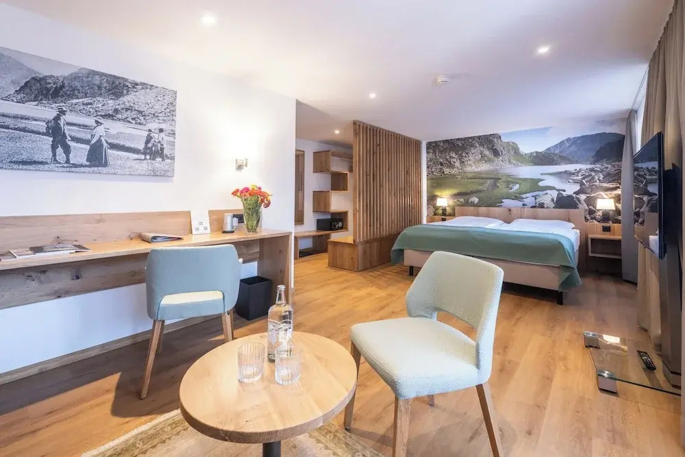 Standard Double room with balcony and with mountain view (full double bed)