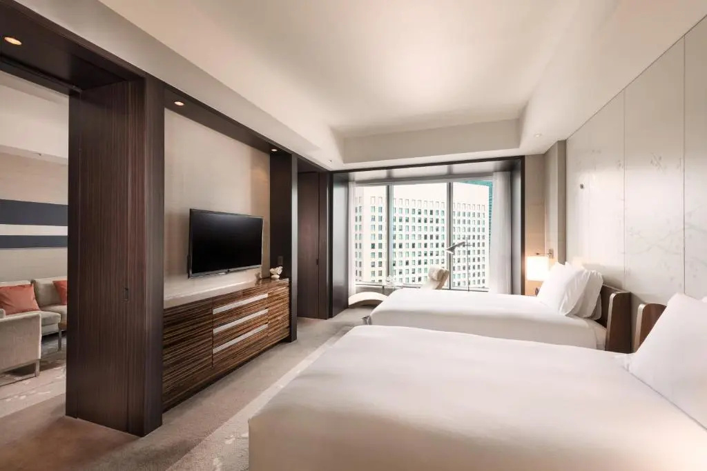 Double Suite with city view (twin beds)