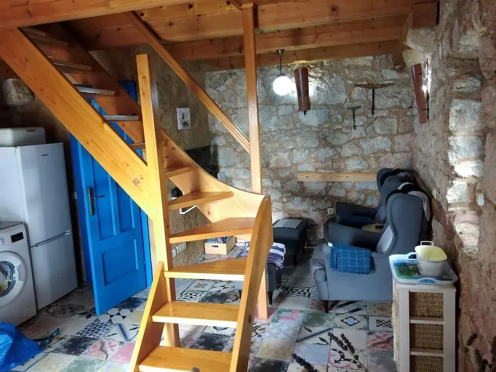 Rural House for 2 With Private Pool, Outdoor Kitchen, Fenced Garden & Sea View