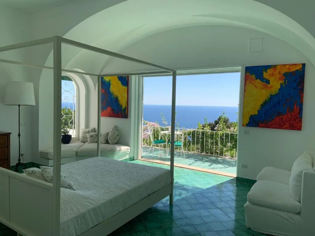 Deluxe Double room with balcony and with sea view (full double bed)