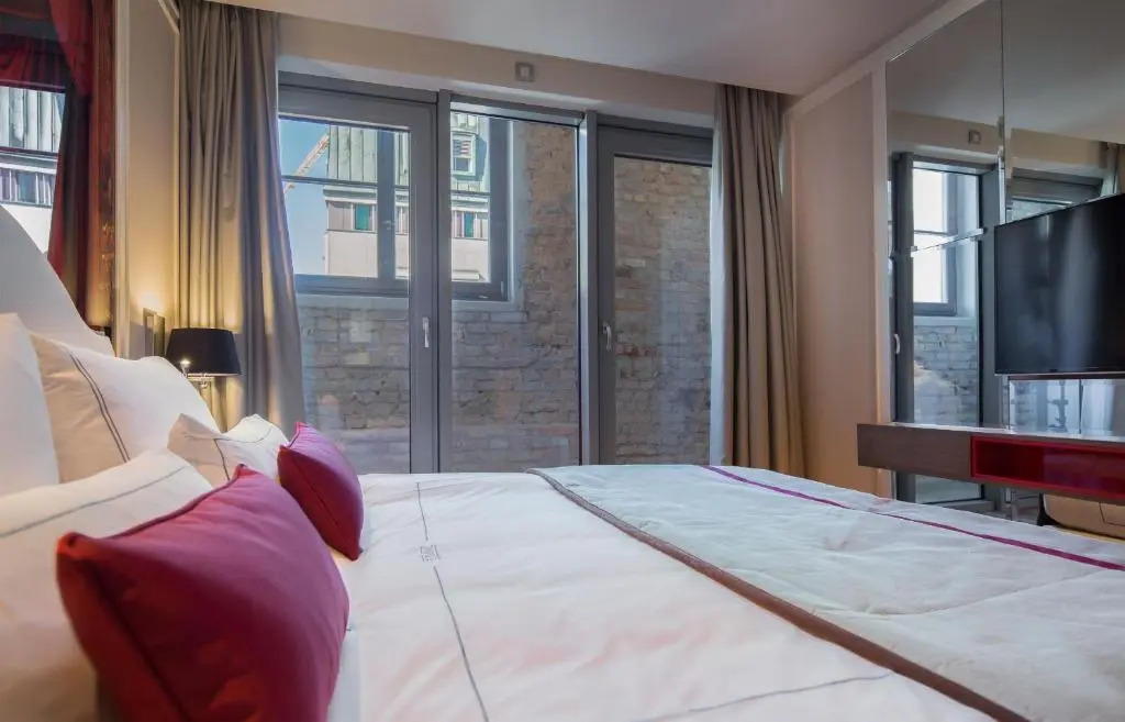 經典雙人房，配有雙人床