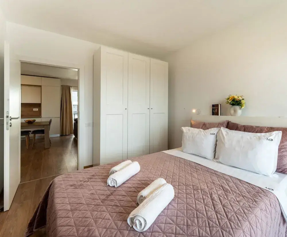 Deluxe Double Apartment with balcony and with mountain view (full double bed)