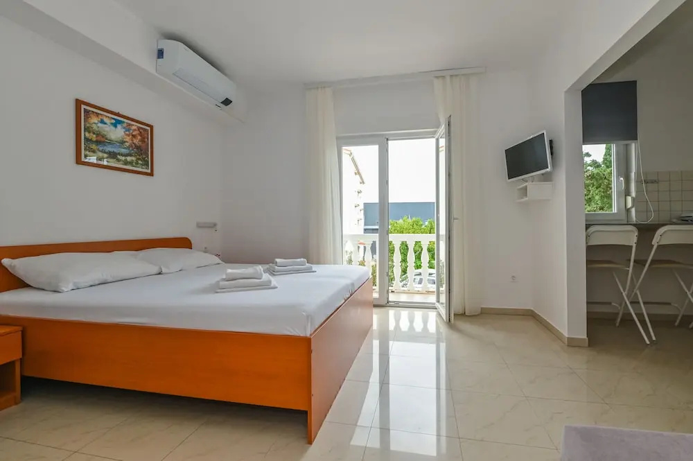 Studio with balcony