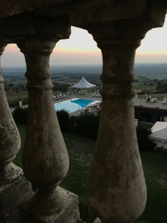 Superior room with balcony and with pool view