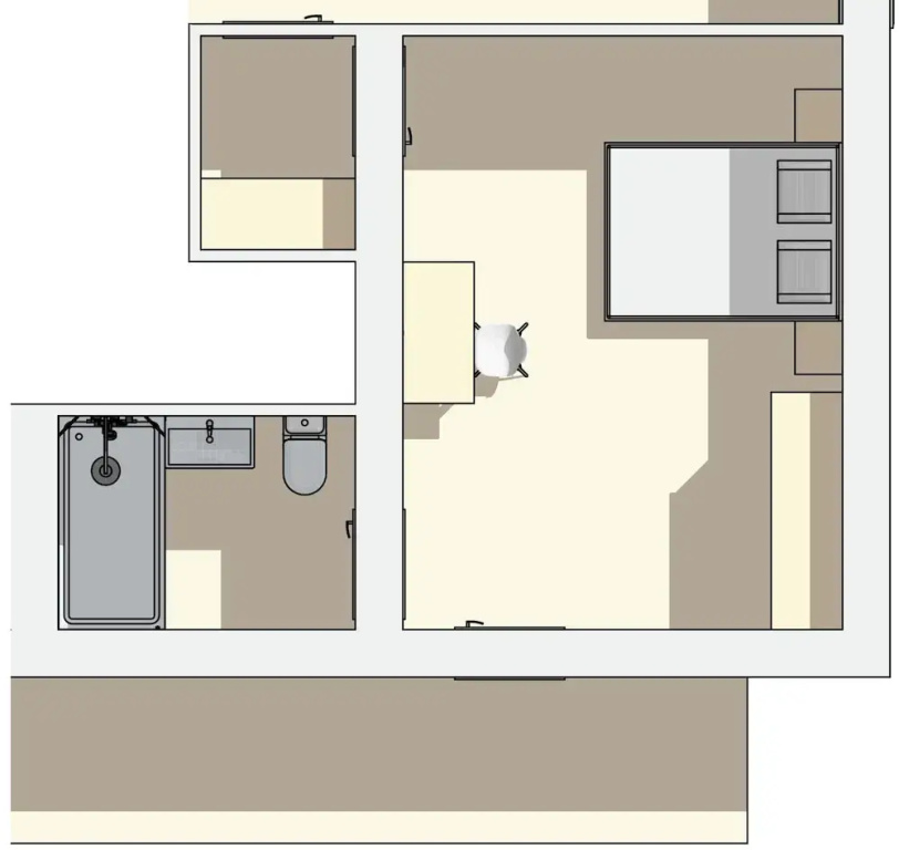 Standard Double Family room with mountain view (twin beds)