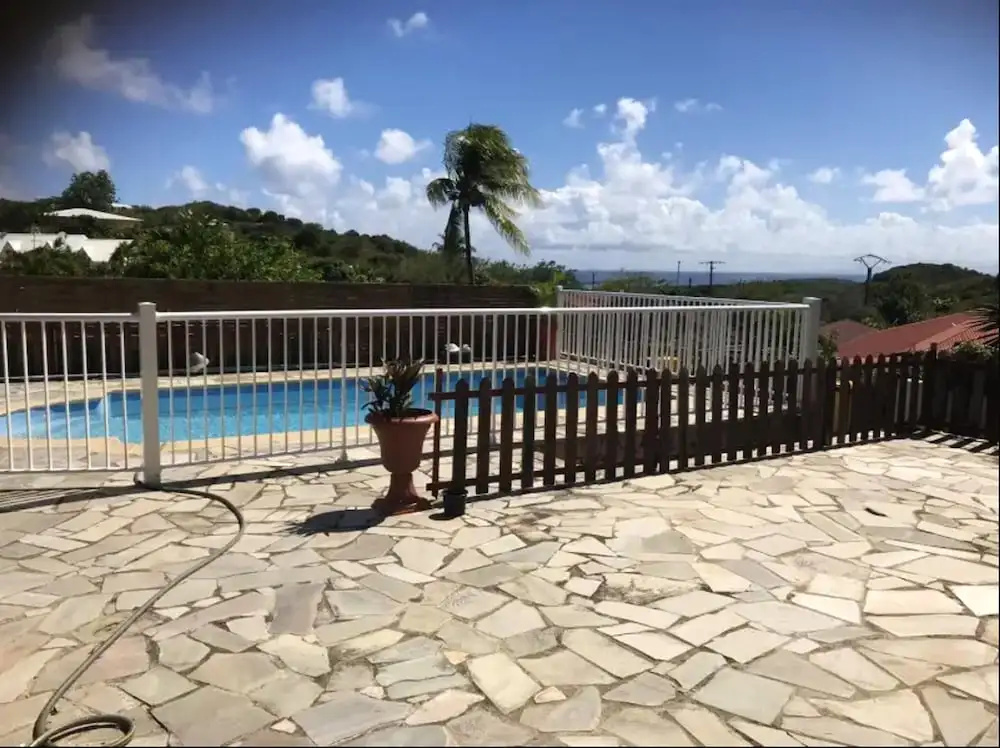 Bungalow With 2 Bedrooms in Sainte-anne, With Wonderful sea View, Priv