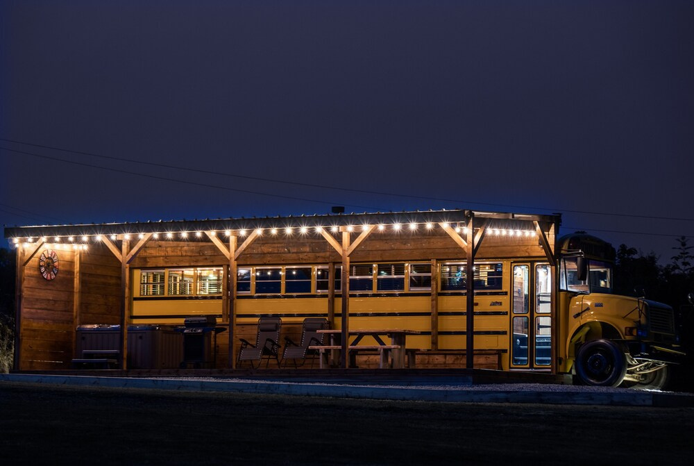 American School Bus - Blossom Farm