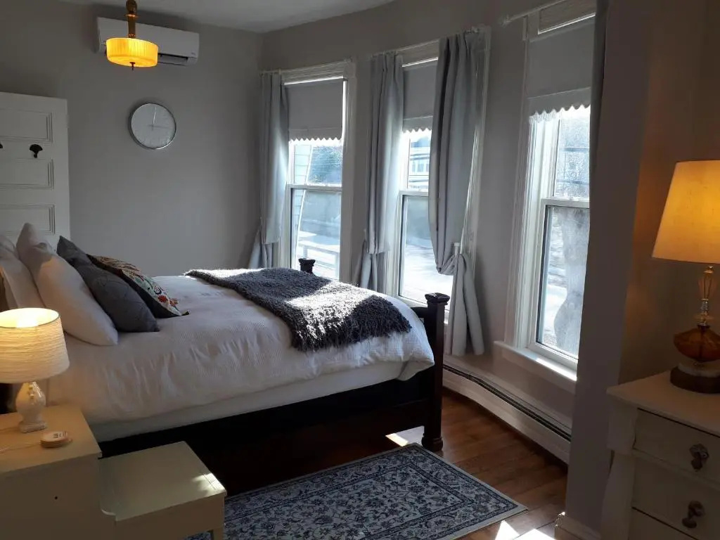 Deluxe Double room with street view (full double bed)