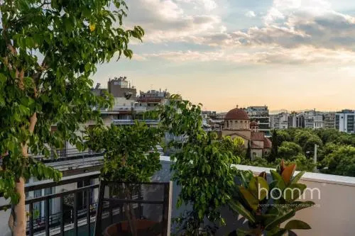 59m homm Loft Penthouse with Acropolis View 2ppl