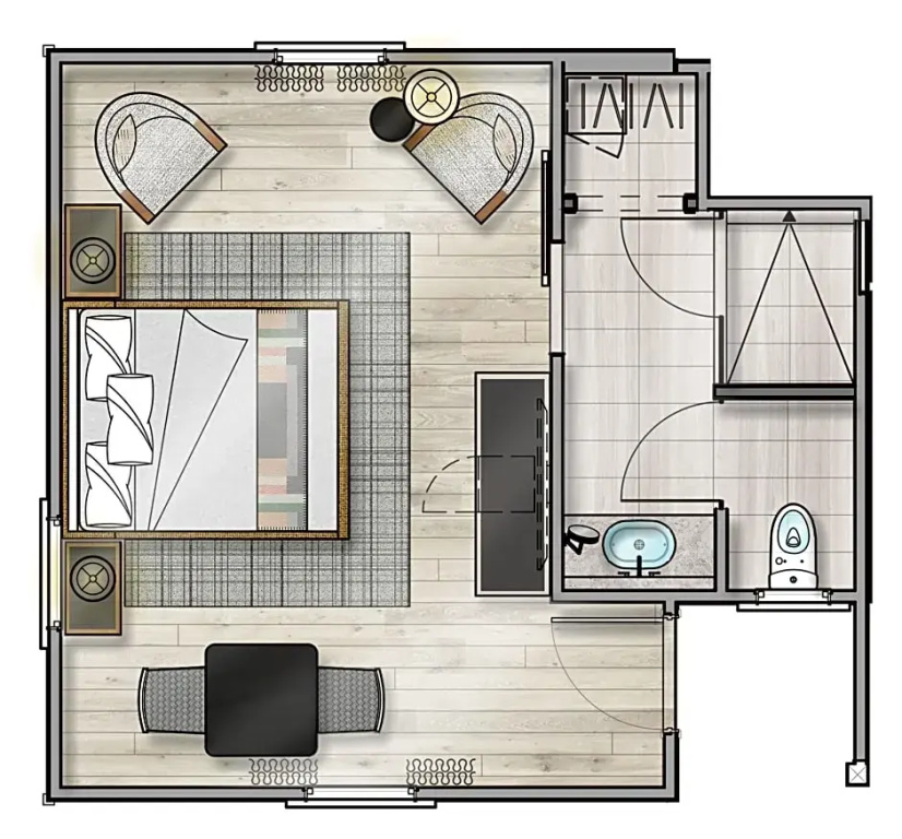 Standard Double room (full double bed)