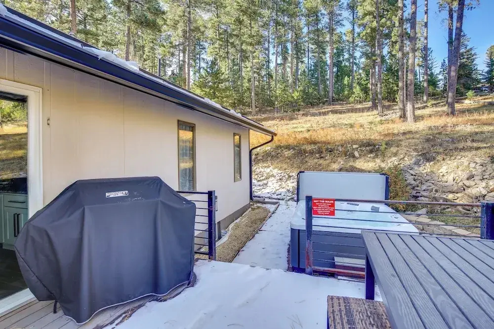 Modern Lead Cabin w/ Private Hot Tub & Fireplace!