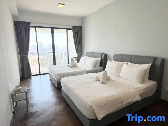 3BR Seaview Water Purify Sunrise Balcony Family21