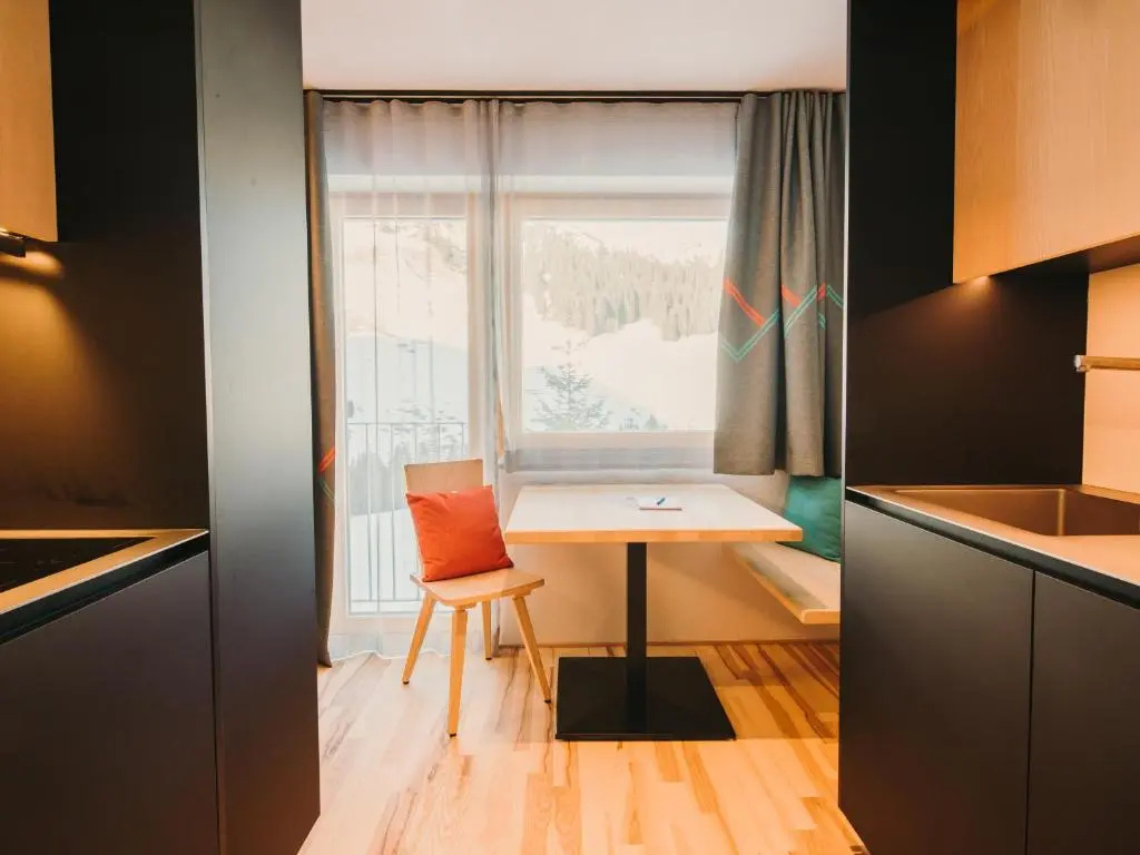 Studio with mountain view