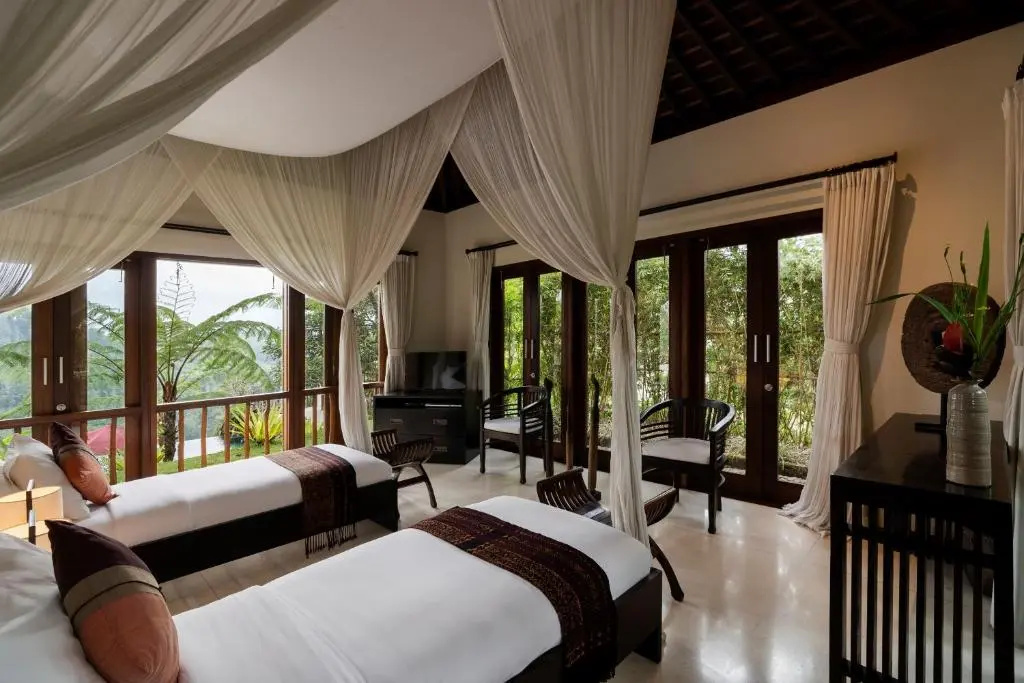 Deluxe Double Villa with pool view (twin beds)